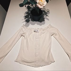 OotdFash long sleeve cropped top